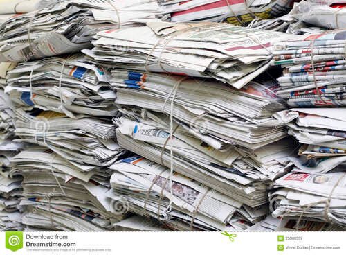 Newspaper and Paper Scrap